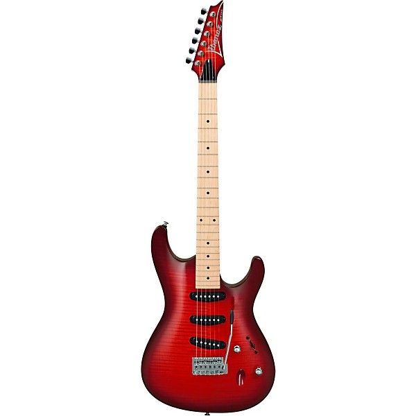 Open Box Ibanez SA Series SA130FM Electric Guitar Transparent Red