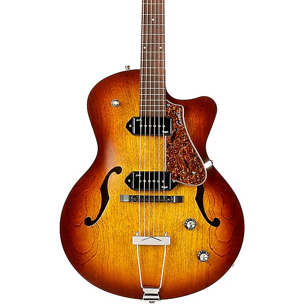 Godin 5th Avenue CW Kingpin II Hollow Body Electric Guitar Cognac