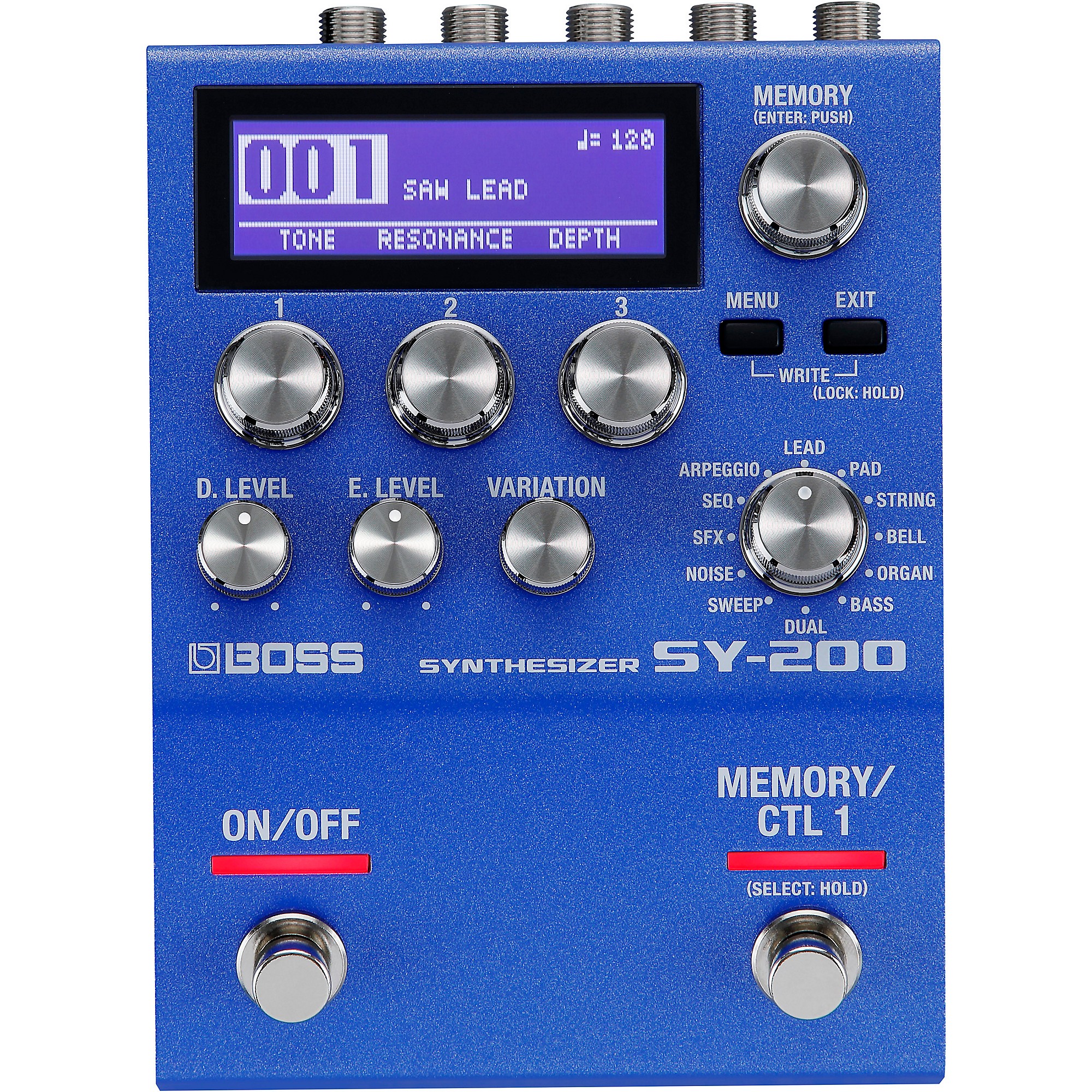BOSS SY-200 Synthesizer Effects Pedal Blue | Guitar Center