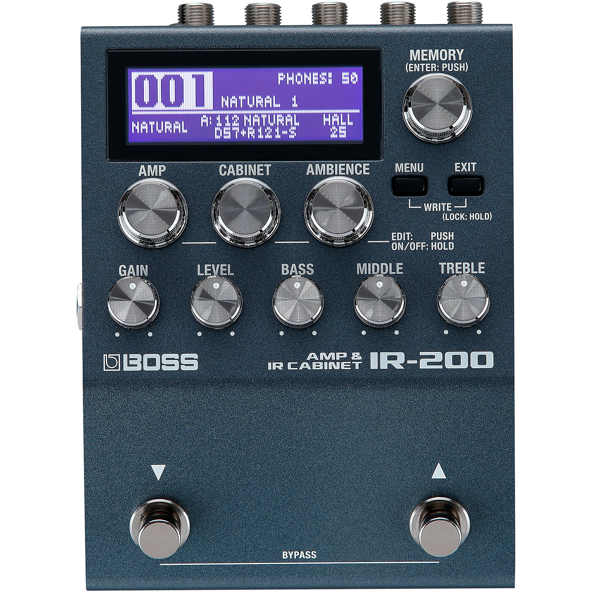BOSS IR-200 Amp and Cabinet Processor Effects Pedal Black | Guitar