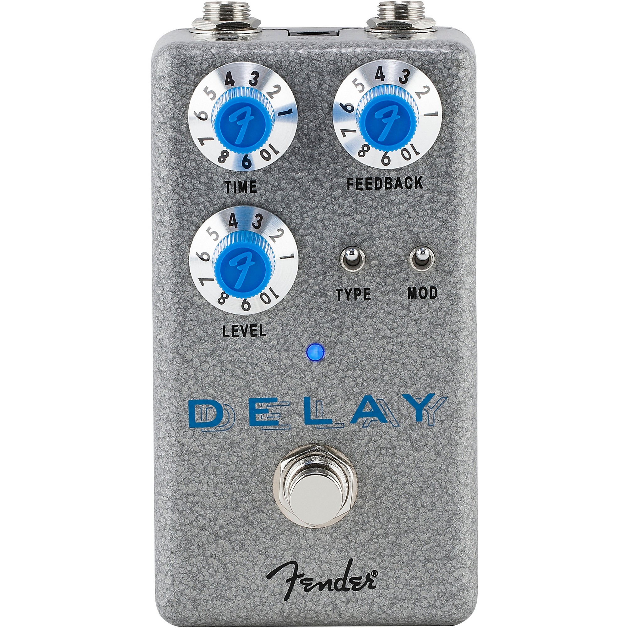 Fender Hammertone Delay Effects Pedal Gray and Blue | Guitar Center