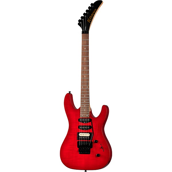 Kramer Striker Figured HSS Floyd Rose Electric Guitar Transparent