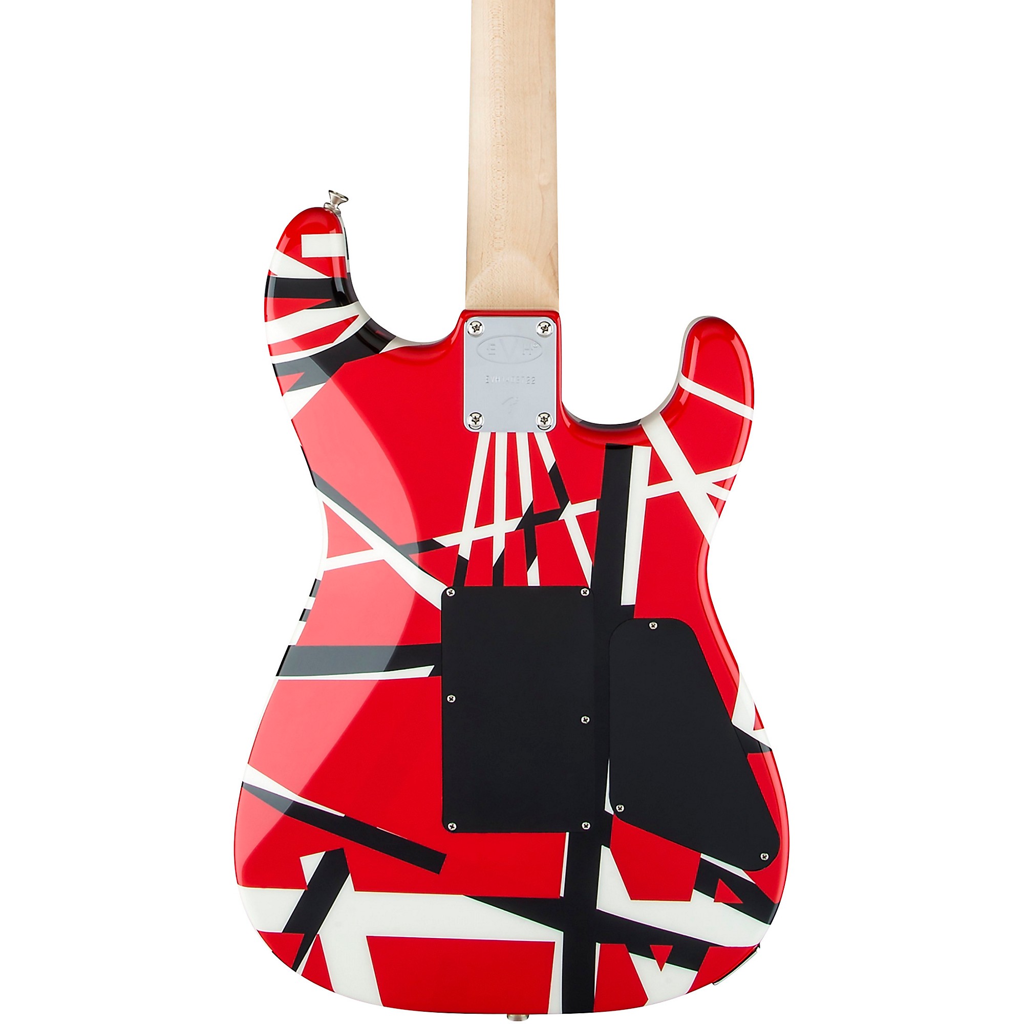 EVH Striped Series Left-Handed Electric Guitar Red, Black, and
