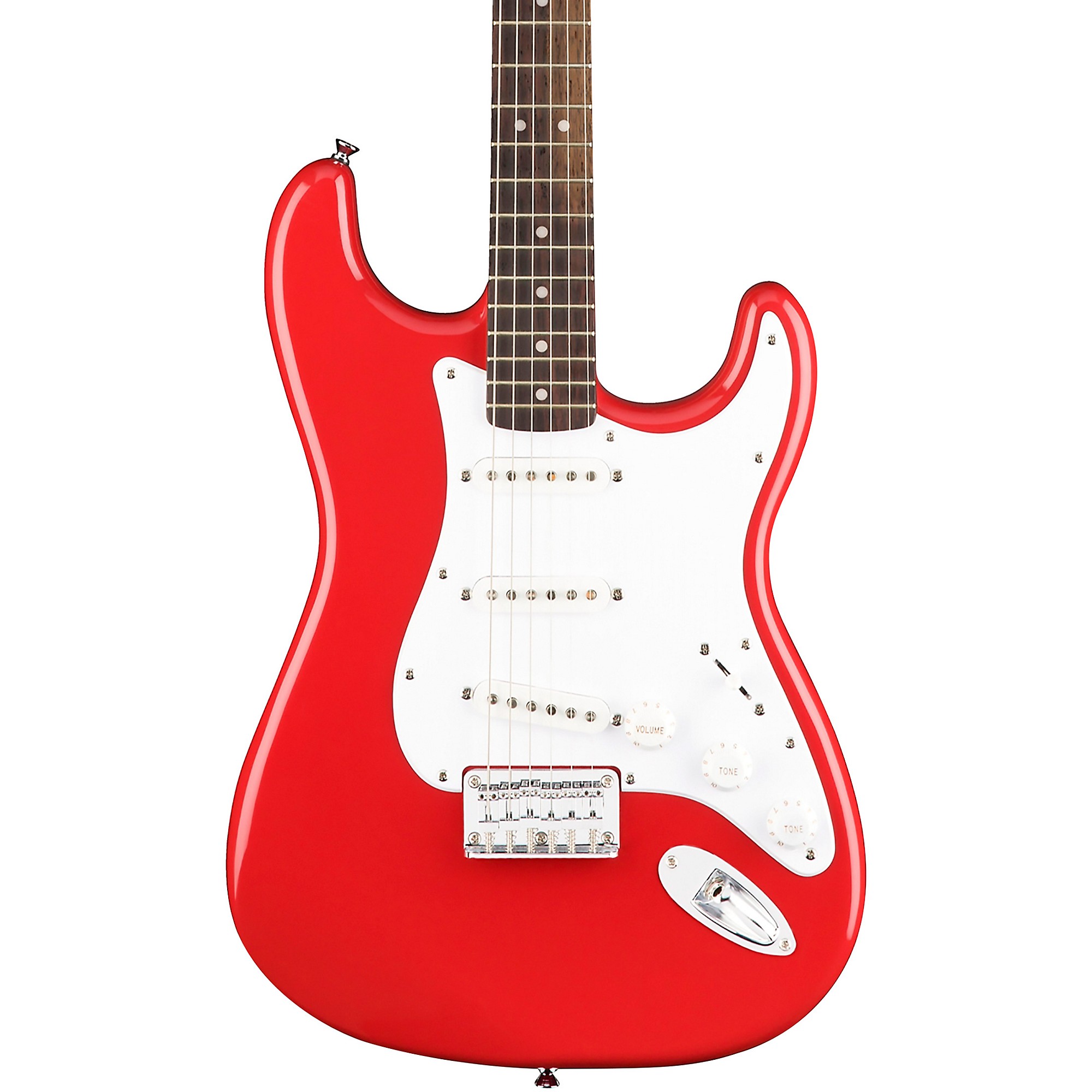 Open Box Squier Bullet Stratocaster HT Electric Guitar Fiesta Red