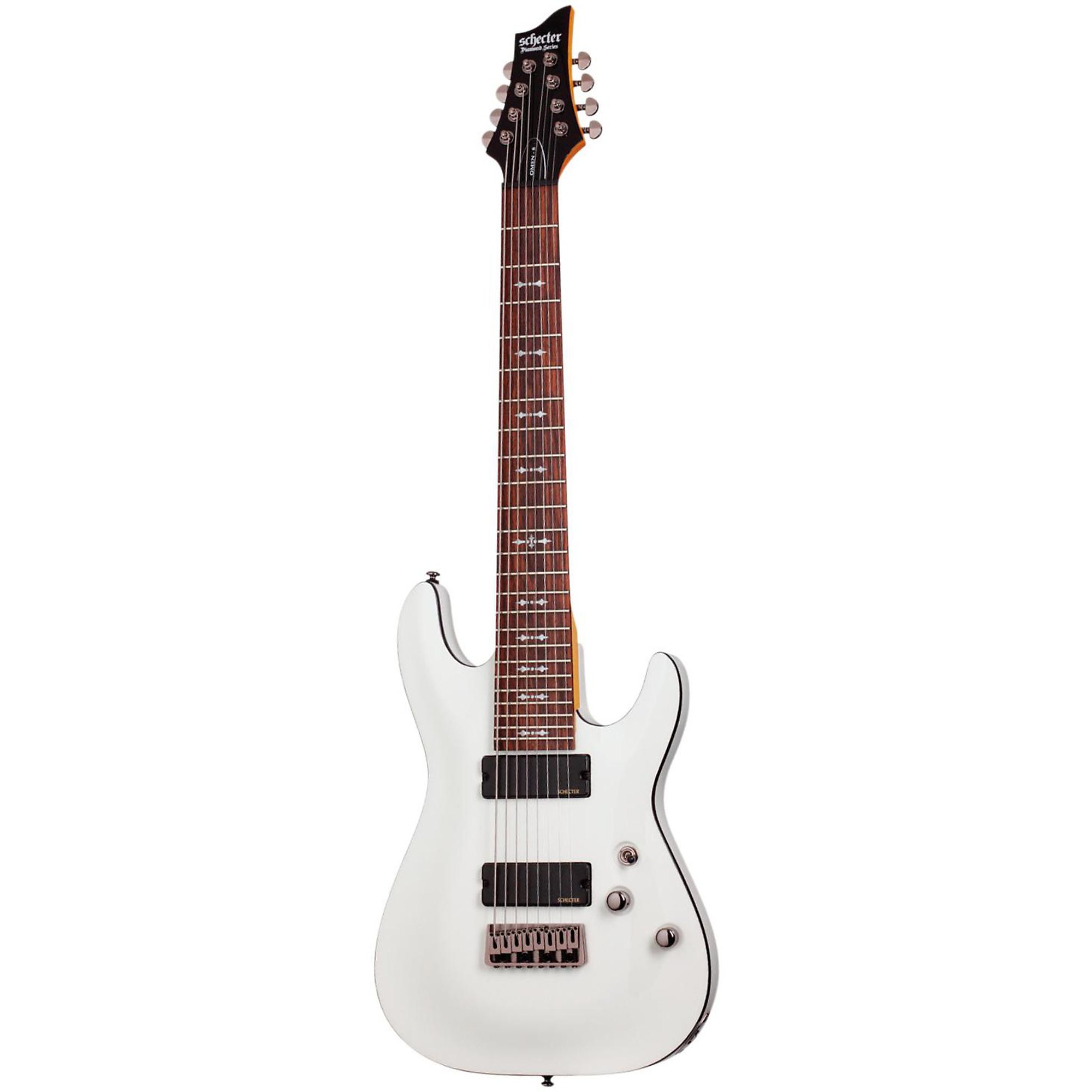 Schecter Guitar Research OMEN-8 Electric Guitar Vintage White