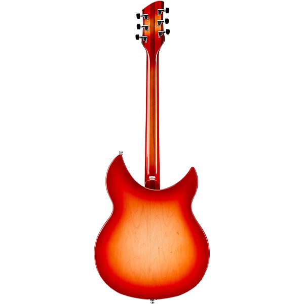 Platinum Rickenbacker 330 Left-Handed Electric Guitar Fireglo