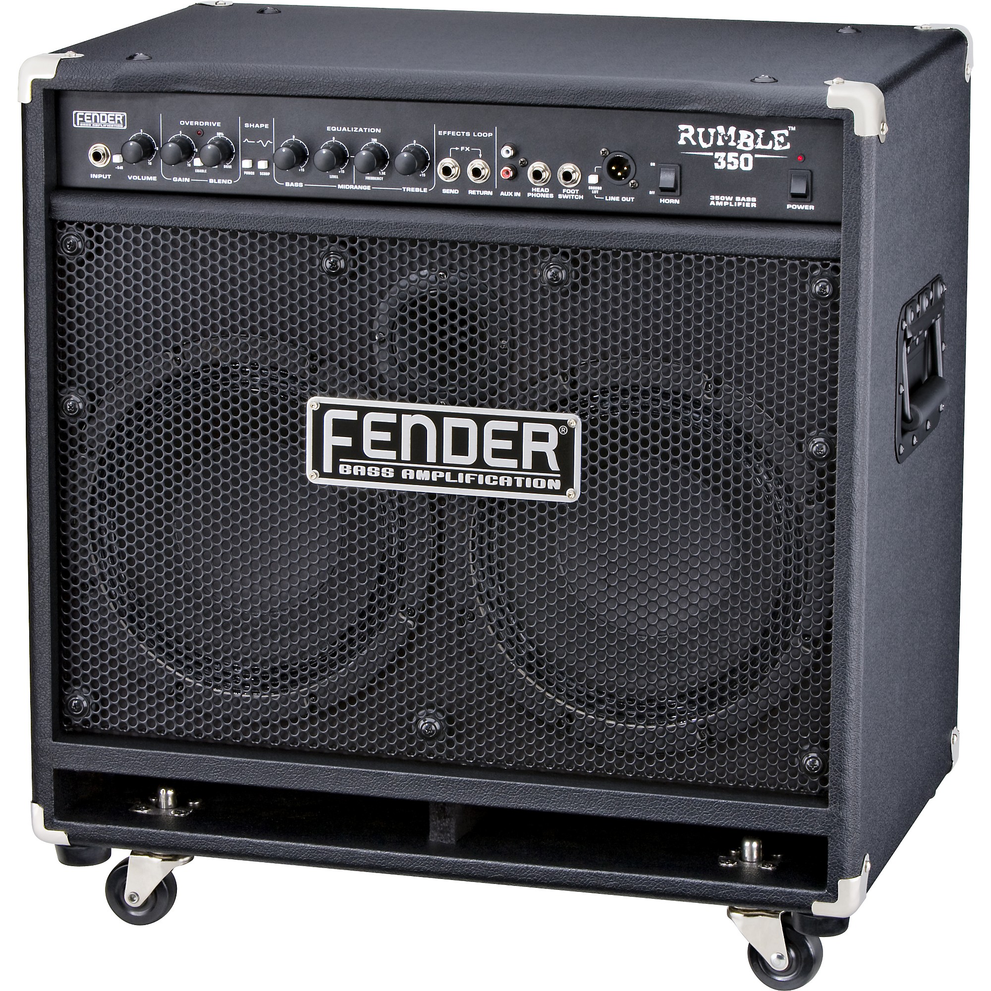 Open Box Fender Rumble 350 350W 2x10 Bass Combo Amp Black | Guitar