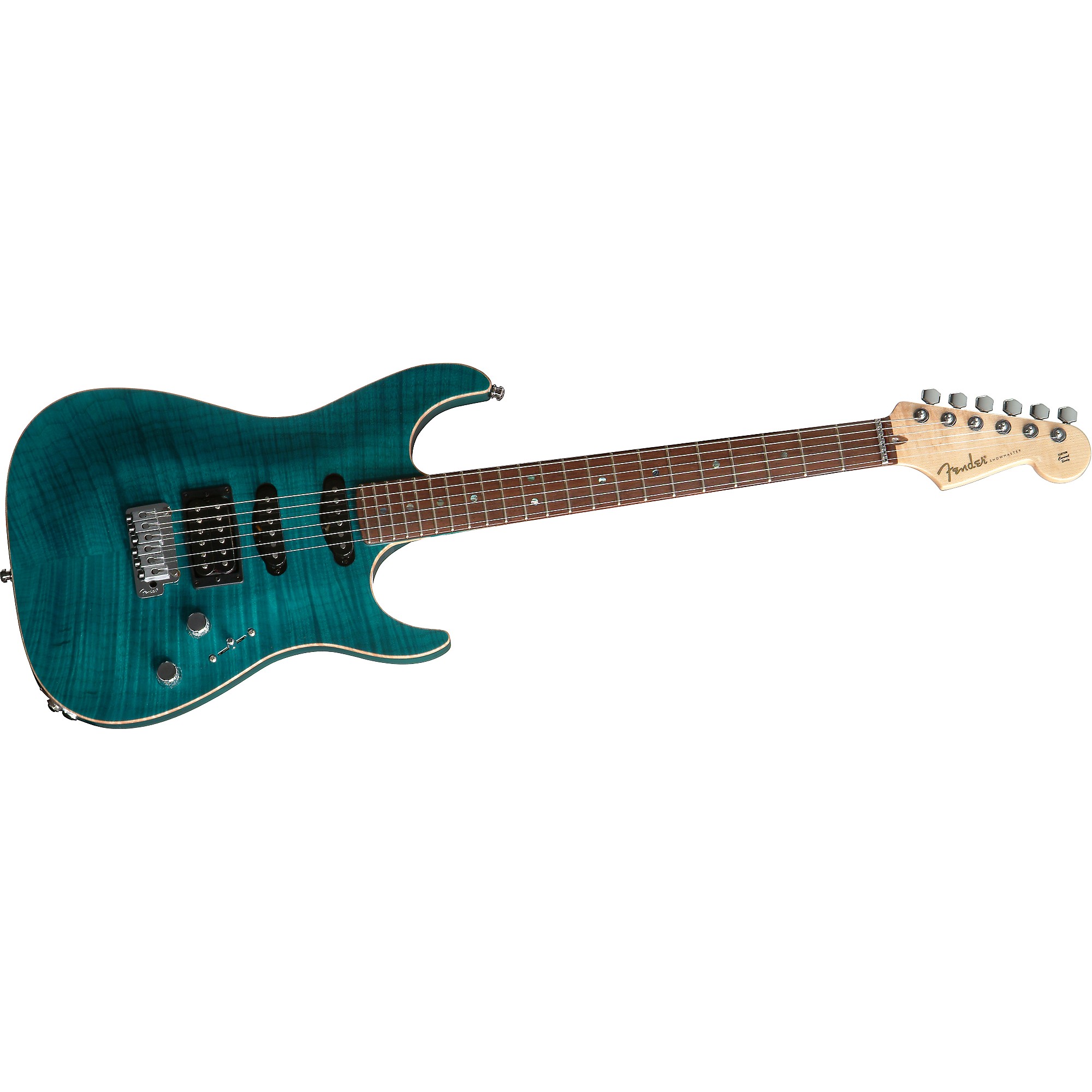 Fender Showmaster FMT Electric Guitar Set Neck Transparent Cobalt