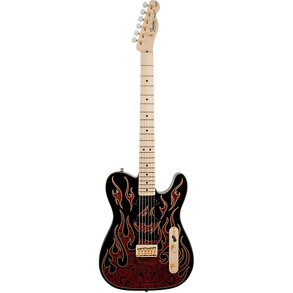 Fender Artist Series James Burton Telecaster Electric Guitar Red
