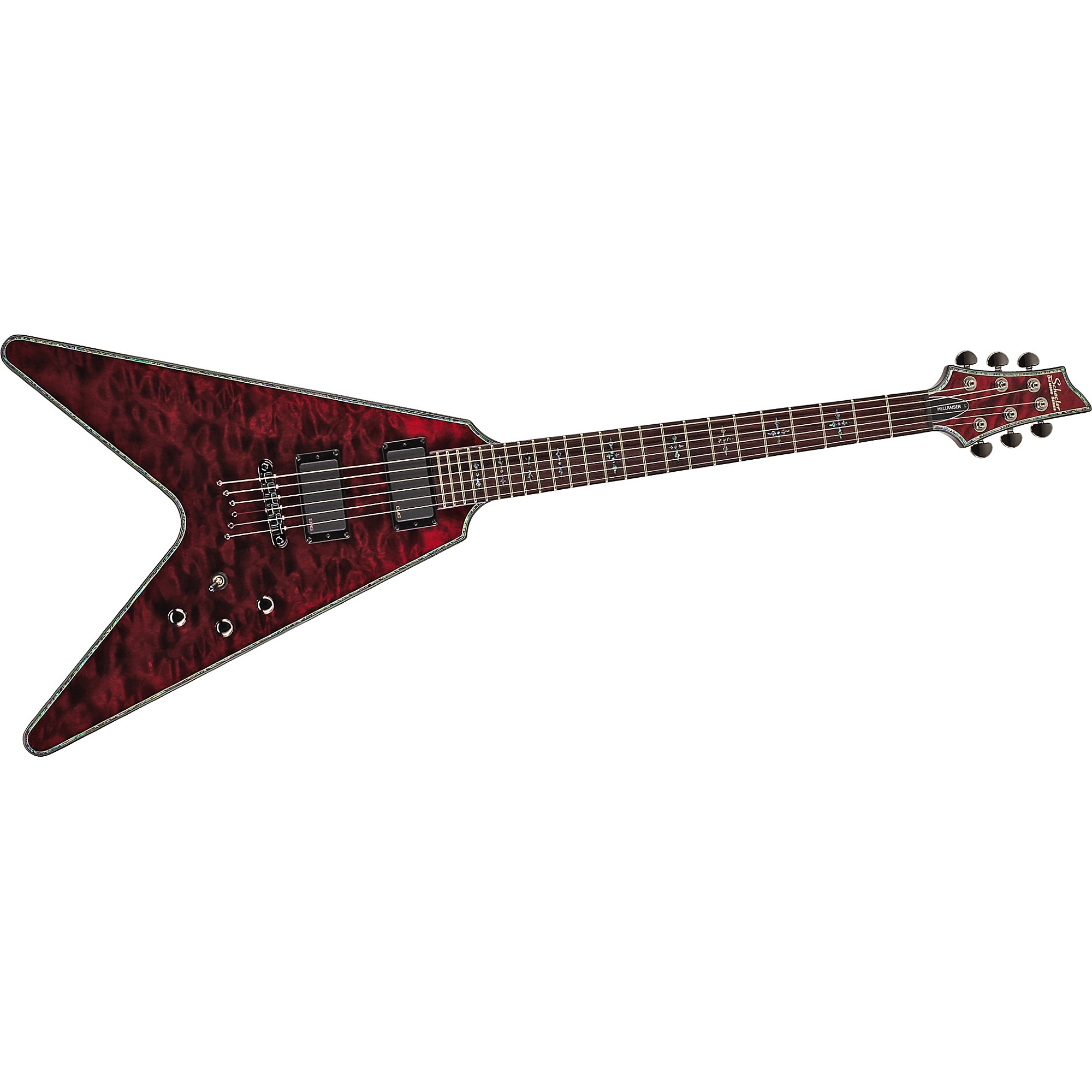 Schecter Guitar Research Hellraiser V-1 Electric Guitar Black