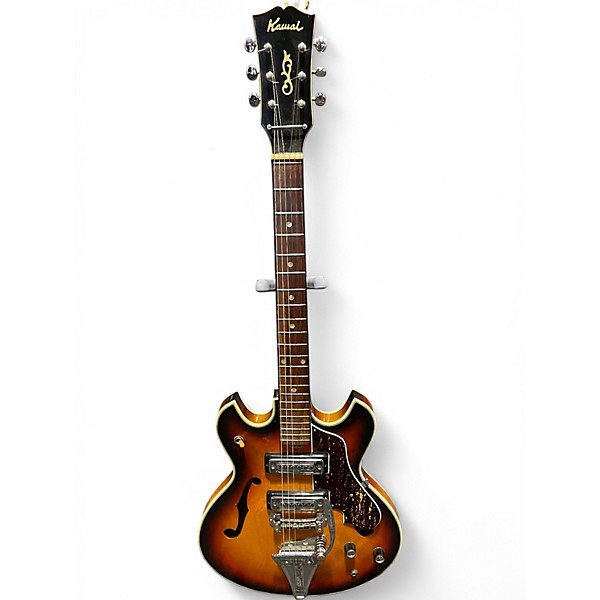 Used 1960s Kawai Semi-Hollow 2 Color Sunburst Hollow Body Electric