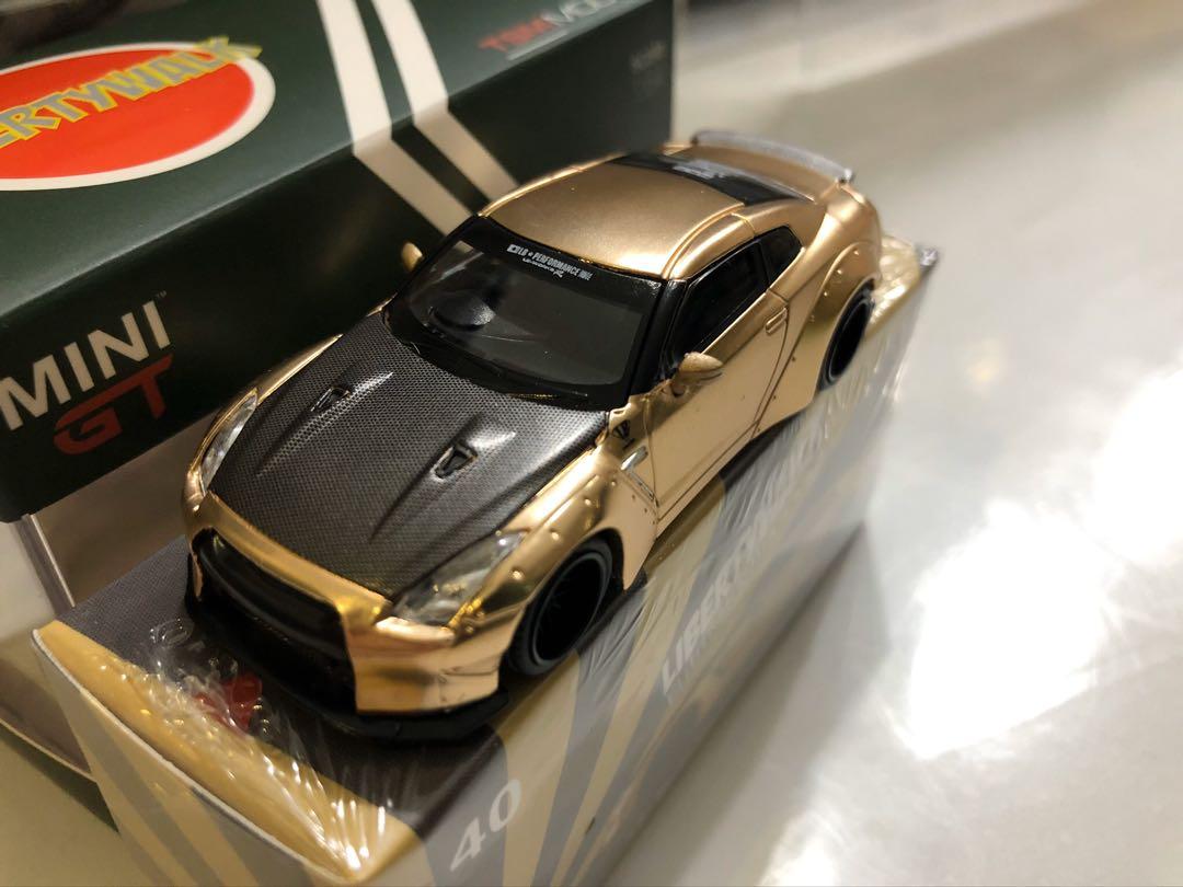Mini GT LB ⭐️ Works Nissan GT-R Satin Gold w/Carbon (Box #40