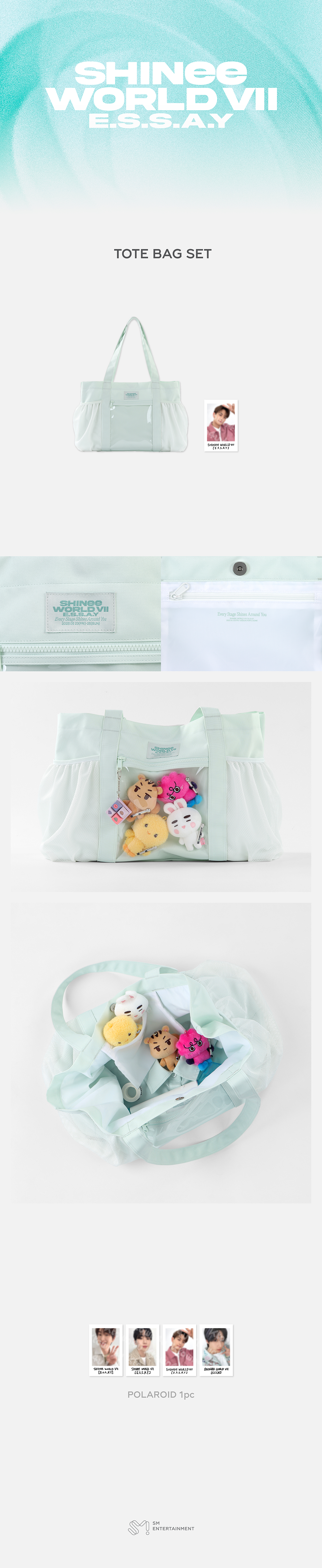 ktown4u.com : SHINee - [SHINee WORLD Ⅶ [E.S.S.A.Y] MD] TOTE BAG SET