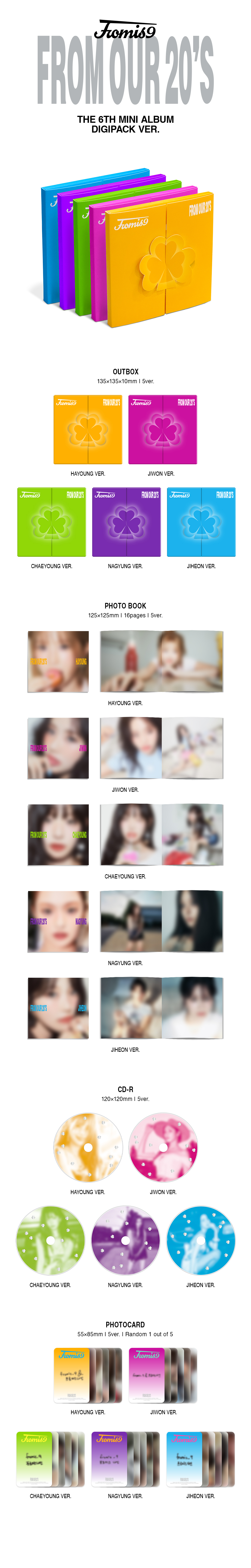 jp.ktown4u.com : fromis_9 - ミニアルバム6集 [From Our 20's