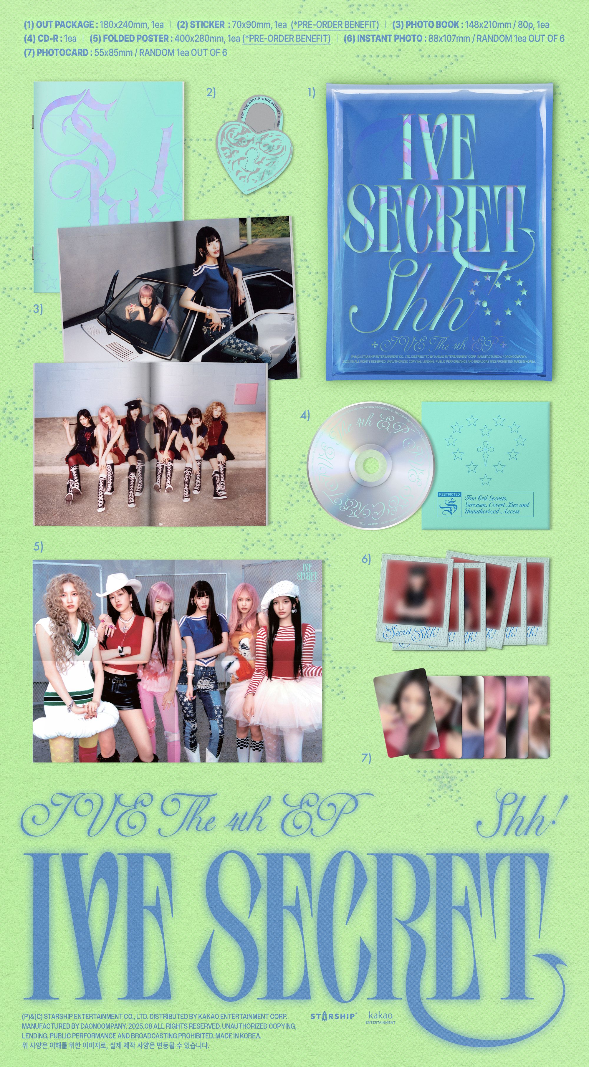 jp.ktown4u.com : [4CD セット] IVE - ミニアルバム4集 [IVE SECRET