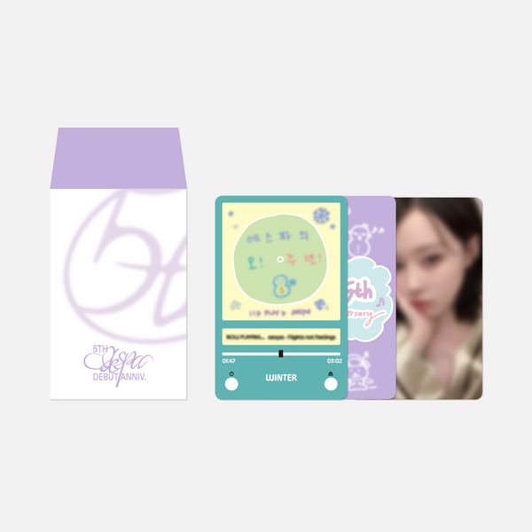 jp.ktown4u.com : aespa - [5TH ANNIVERSARY MD] LUCKY CARD SET