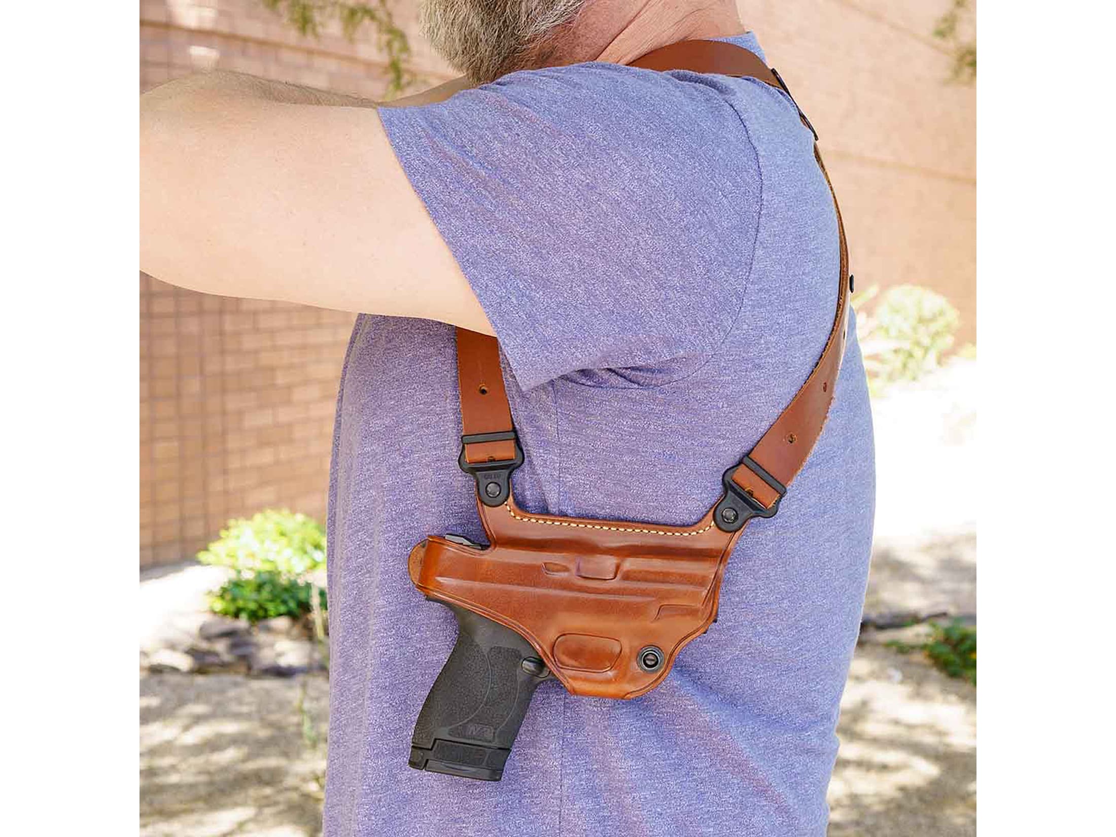 Galco Miami Classic II Shoulder Holster Right Hand Glock 20, 21, 29,
