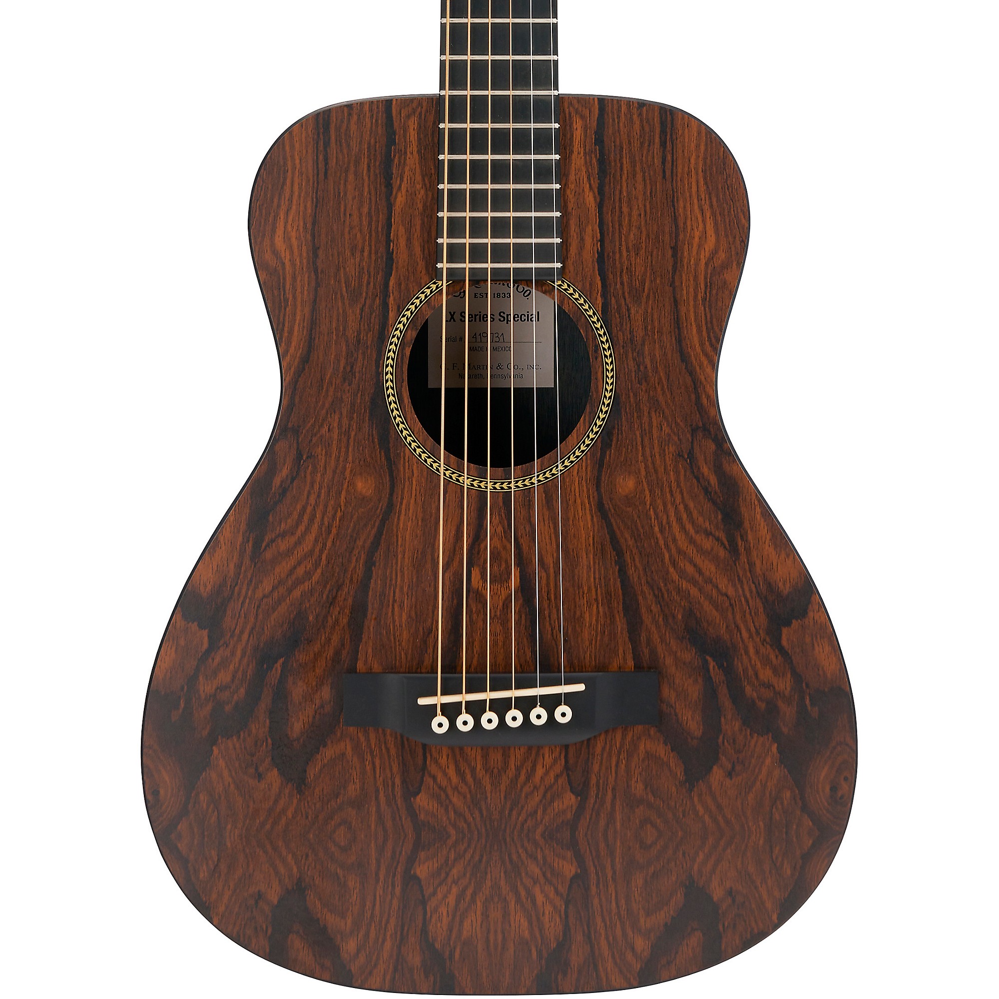 Martin Special LX1 Little Martin Ziricote HPL Acoustic Guitar