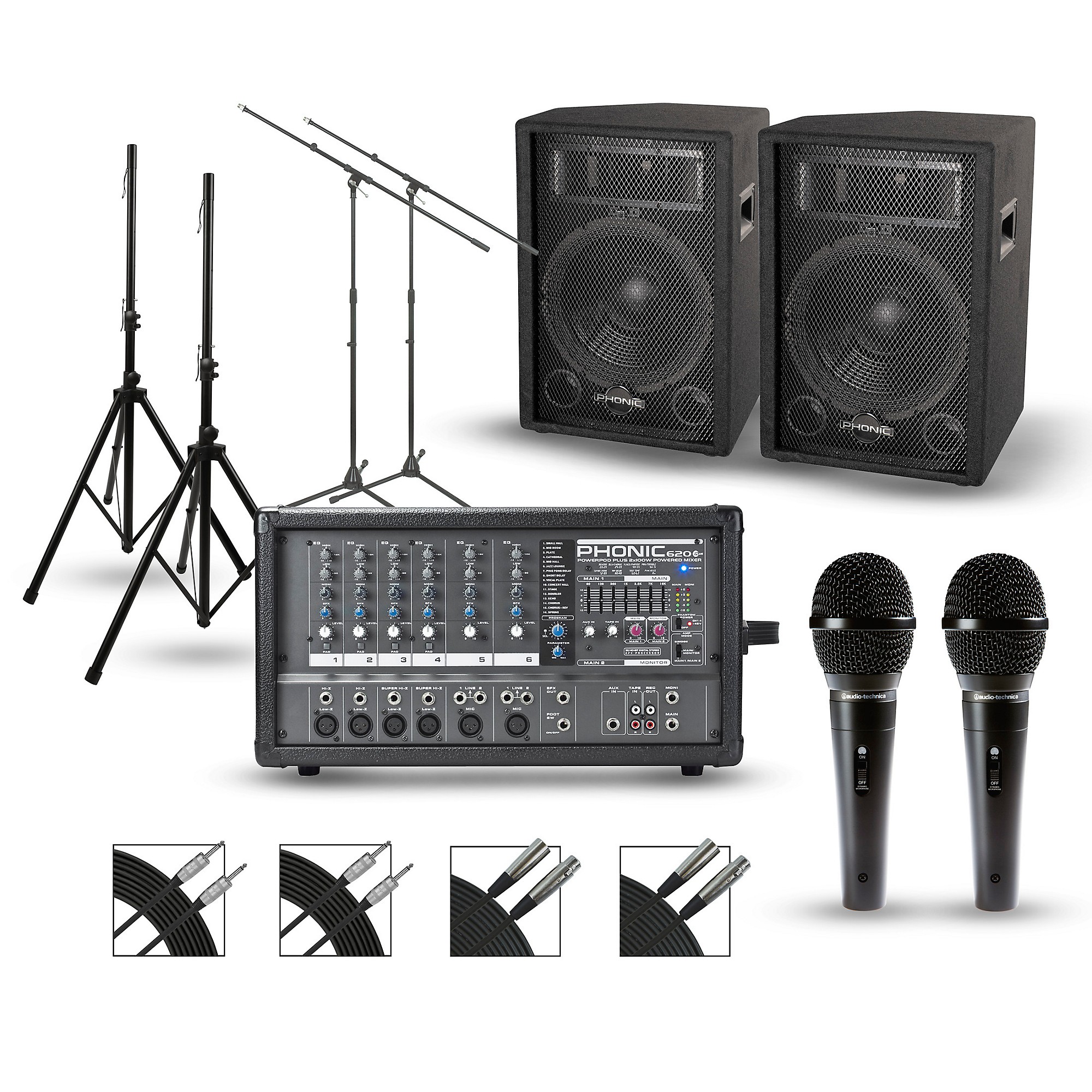 Phonic Powerpod 620 Plus with S7 Series Speakers PA Package