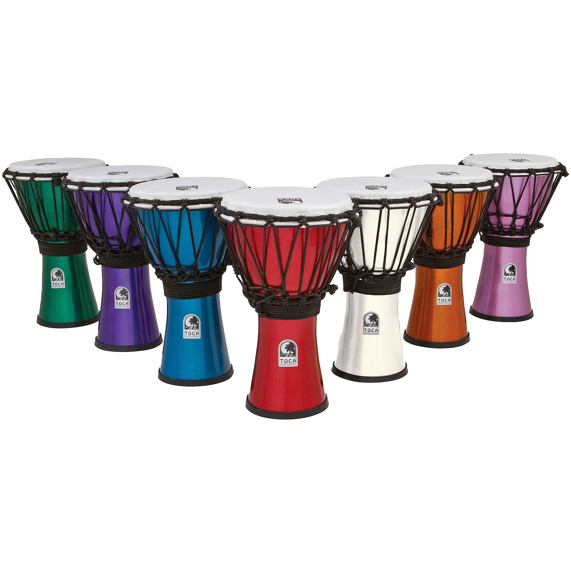 Toca Freestyle ColorSound Djembe Set of 7 | Music & Arts