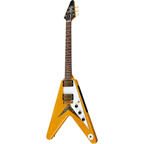 Gibson Custom 1958 Korina Flying V White Pickguard Electric Guitar
