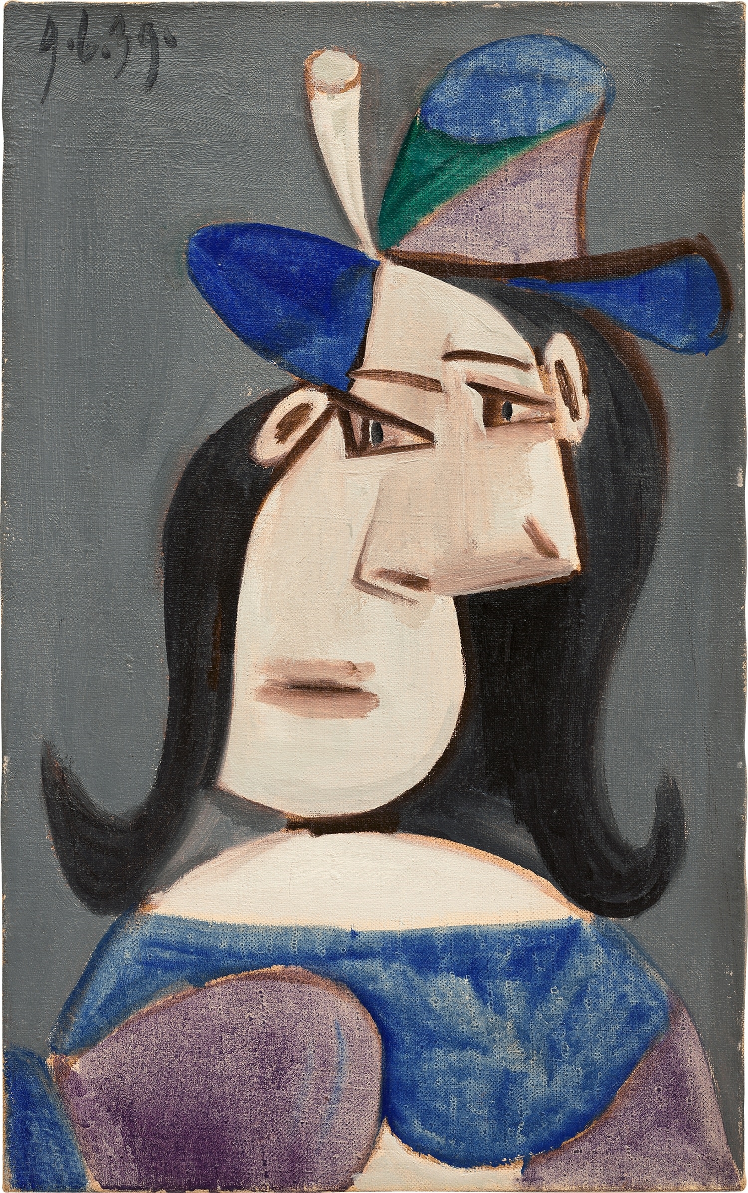 Pablo Picasso | Buste de femme au chapeau (1939) | MutualArt