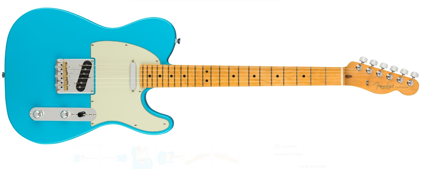 Fender American Professional II Telecaster Miami Blue - Maple Fiyatı
