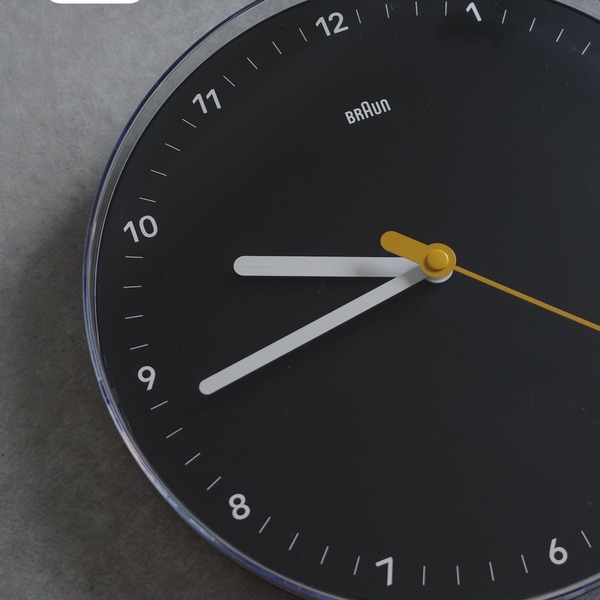 BRAUN（ブラウン） | BRAUN WALL CLOCK BLACK BC26B （ブラウン