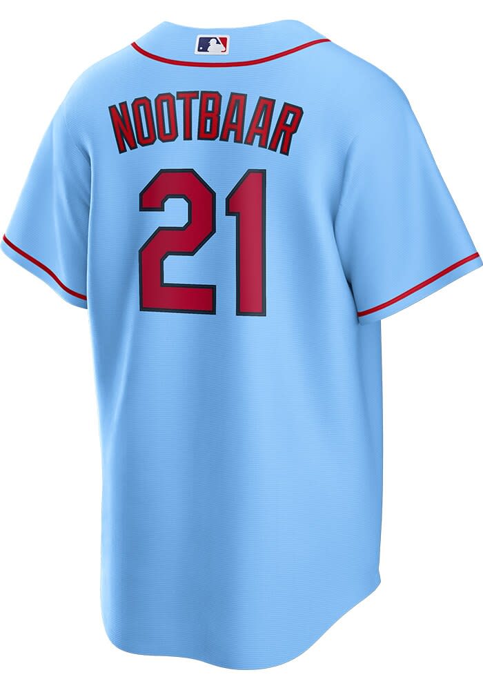 Lars Nootbaar St Louis Cardinals Mens Replica LIGHT BLUE Road