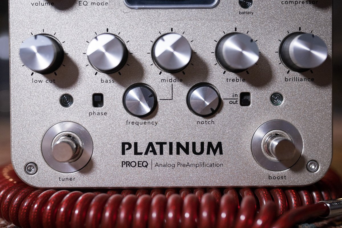 Fishman Platinum Pro EQ Acoustic Guitar Preamp Pedal - 605609152466