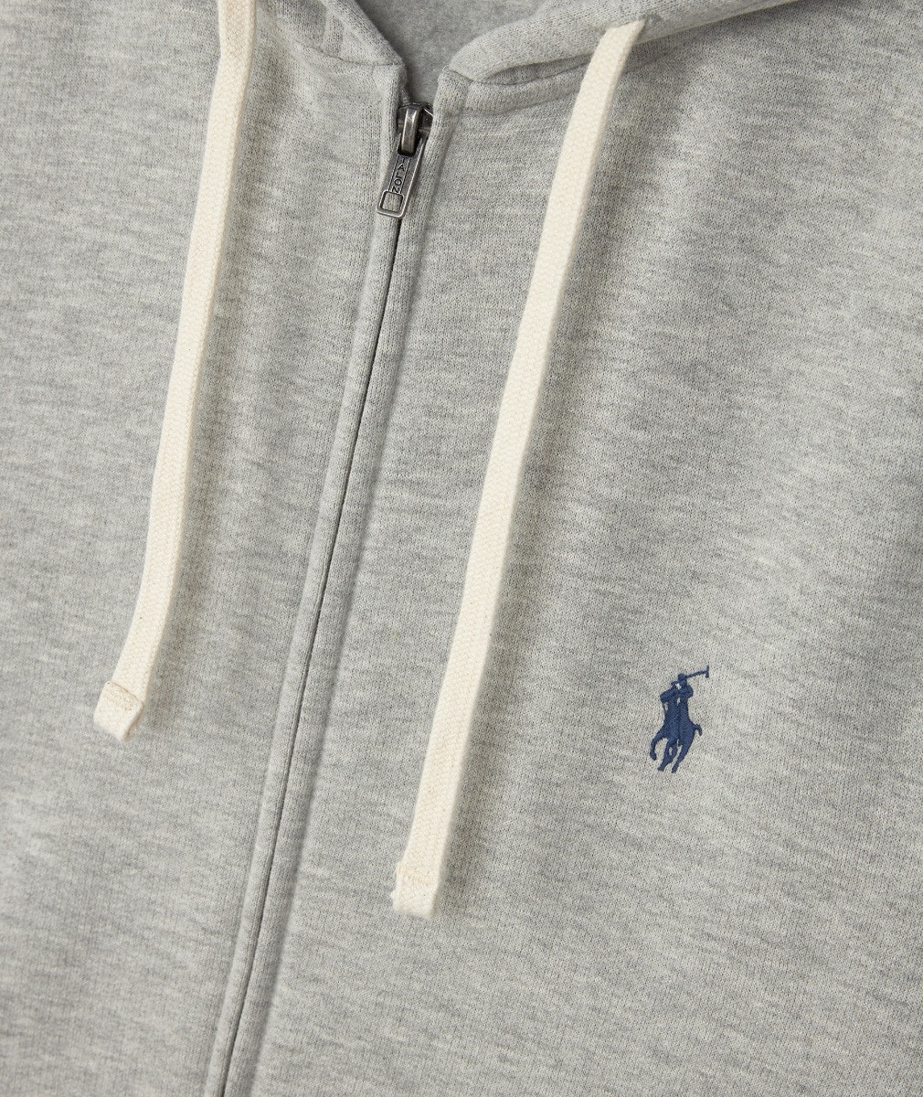 Grey Polo Ralph Lauren Zip Hoodie | SVD