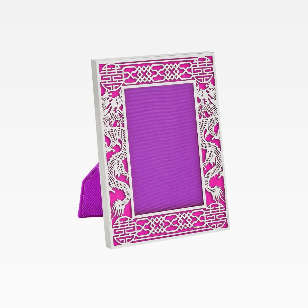 Tang Dragon Photo Frame in size 4R stainless steel