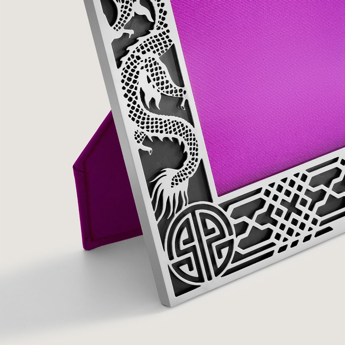 Tang Dragon Photo Frame in size 8R stainless steel | Shanghai Tang