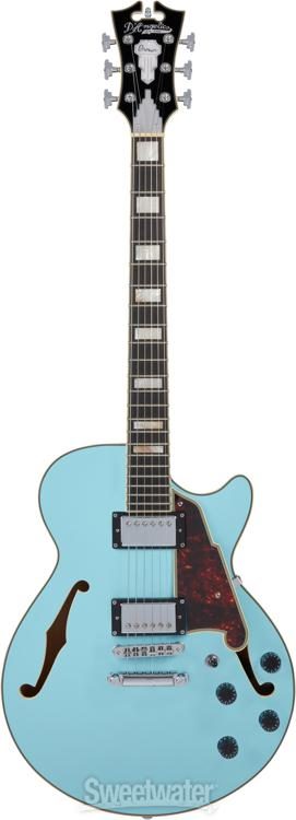 D'Angelico Premier SS Semi-hollowbody Electric Guitar - Sky Blue