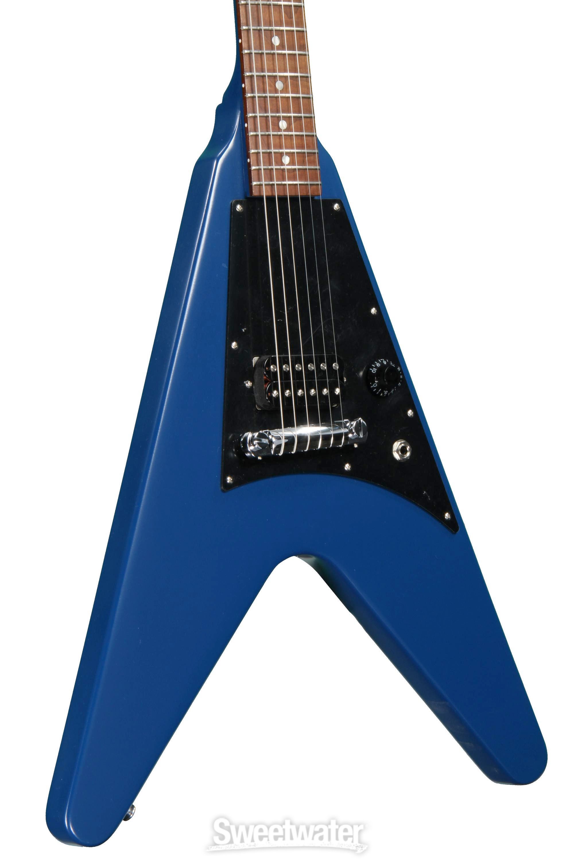 Gibson Flying V Melody Maker - Satin Blue | Sweetwater