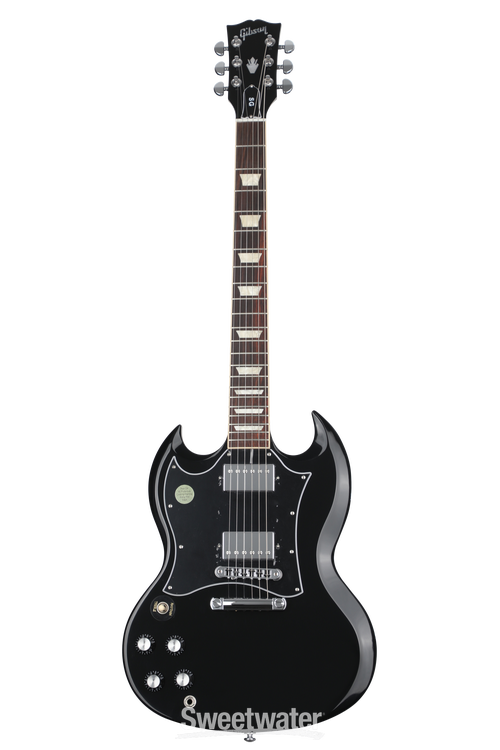 Gibson SG Standard Left-handed Electric Guitar - Ebony | Sweetwater