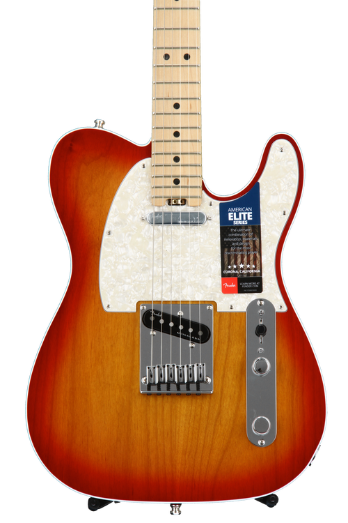 Fender American Elite Telecaster - Aged Cherry Burst with Maple