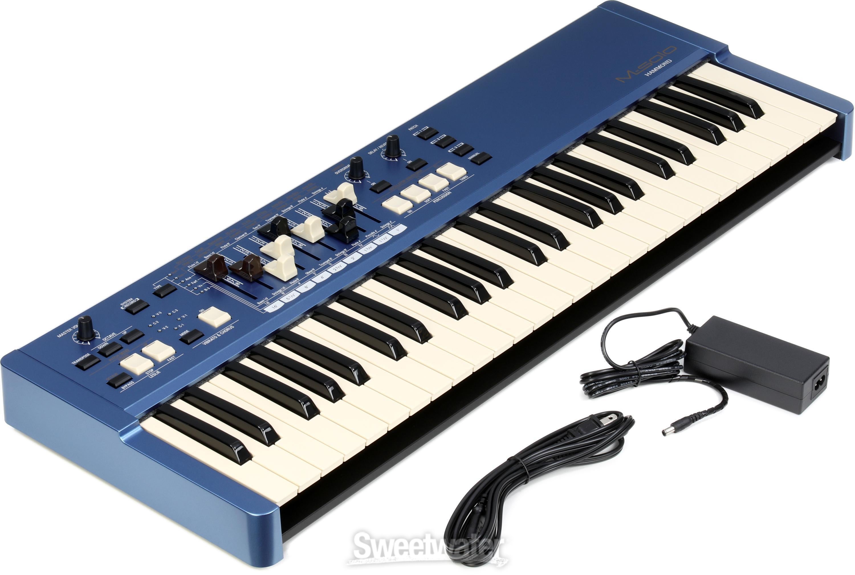 Hammond M-Solo Portable Organ - Blue | Sweetwater