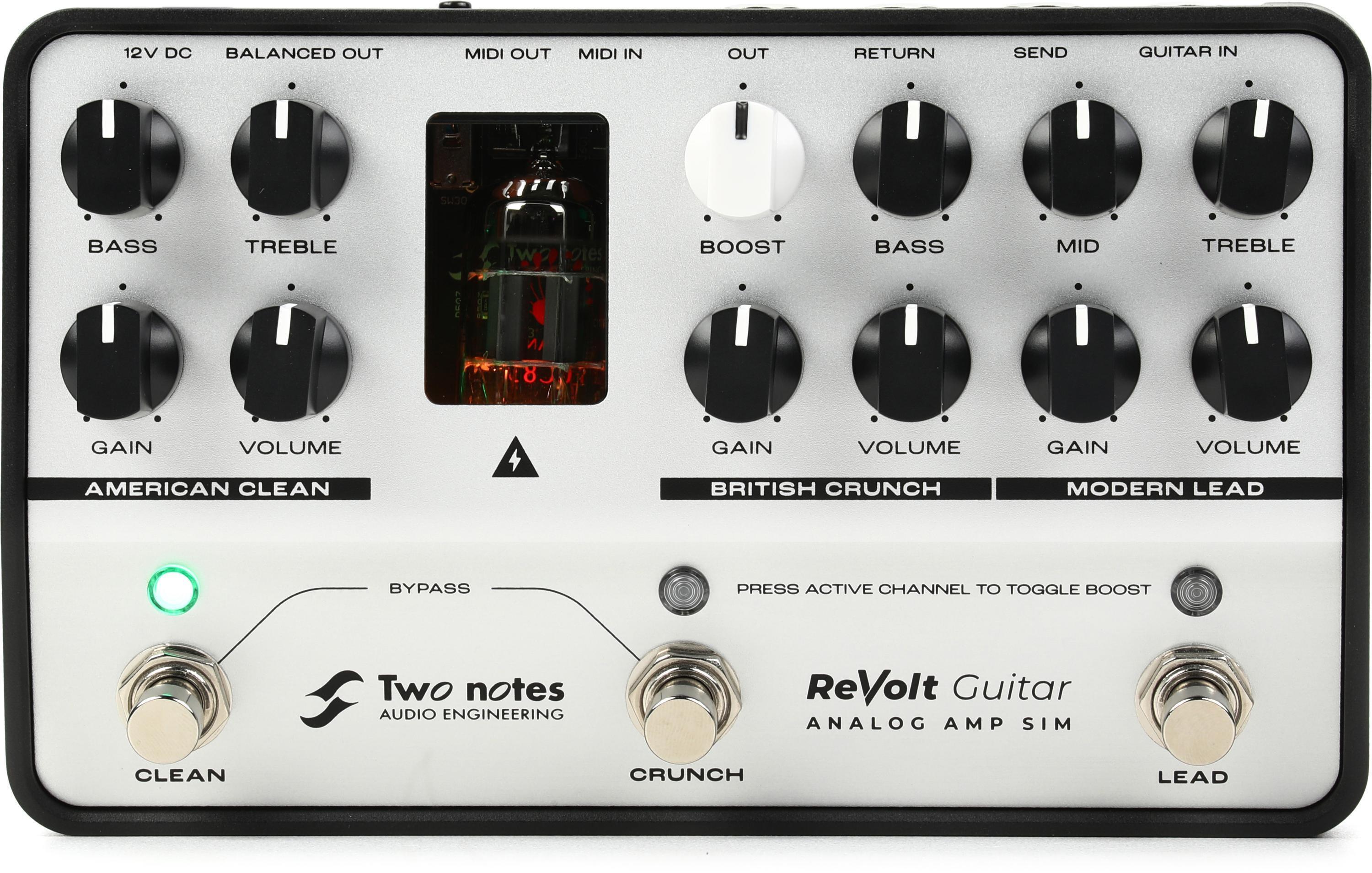 Two Notes ReVolt All-analog Guitar Amp Simulator Pedal | Sweetwater