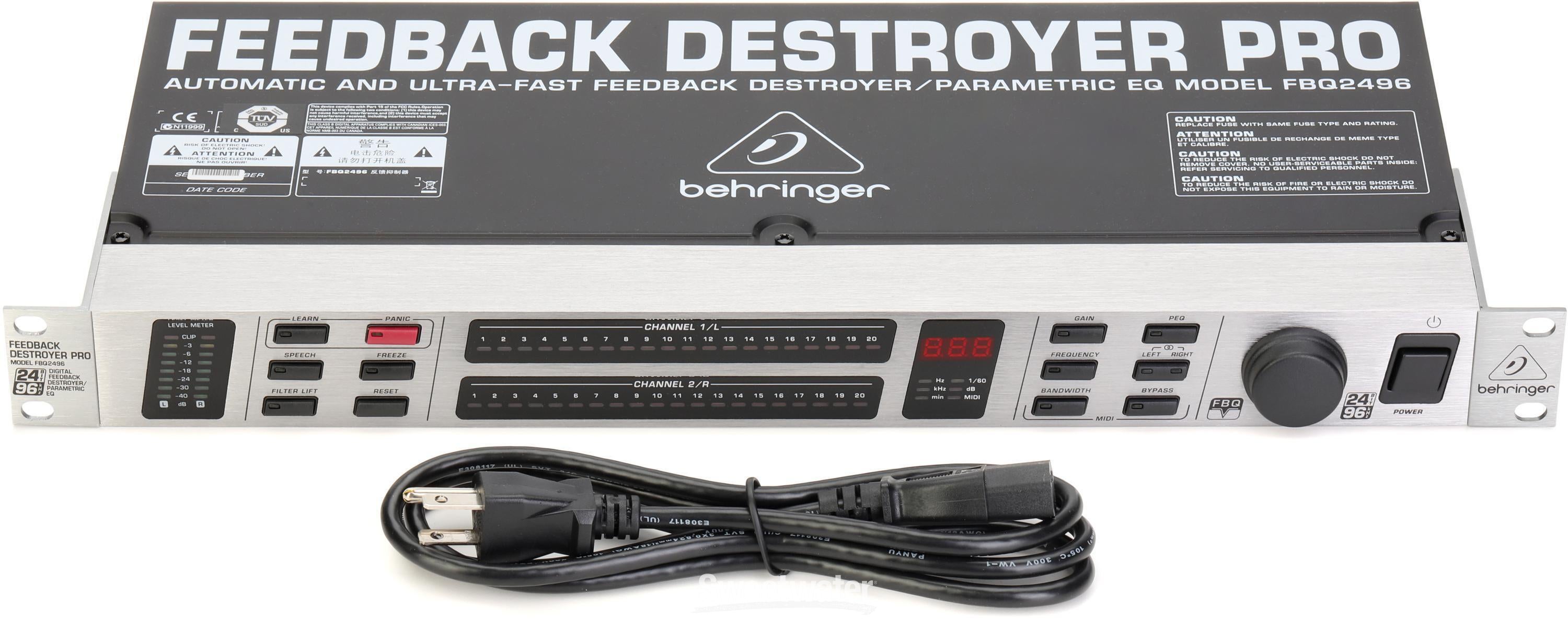 Behringer Feedback Destroyer Pro FBQ2496 Reviews | Sweetwater