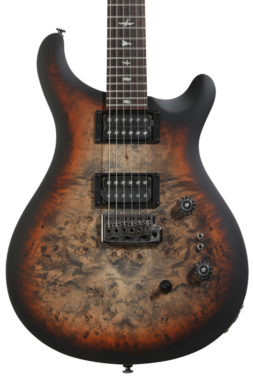 PRS SE Custom 24-08 Exotic Electric Guitar - Charcoal Cherry