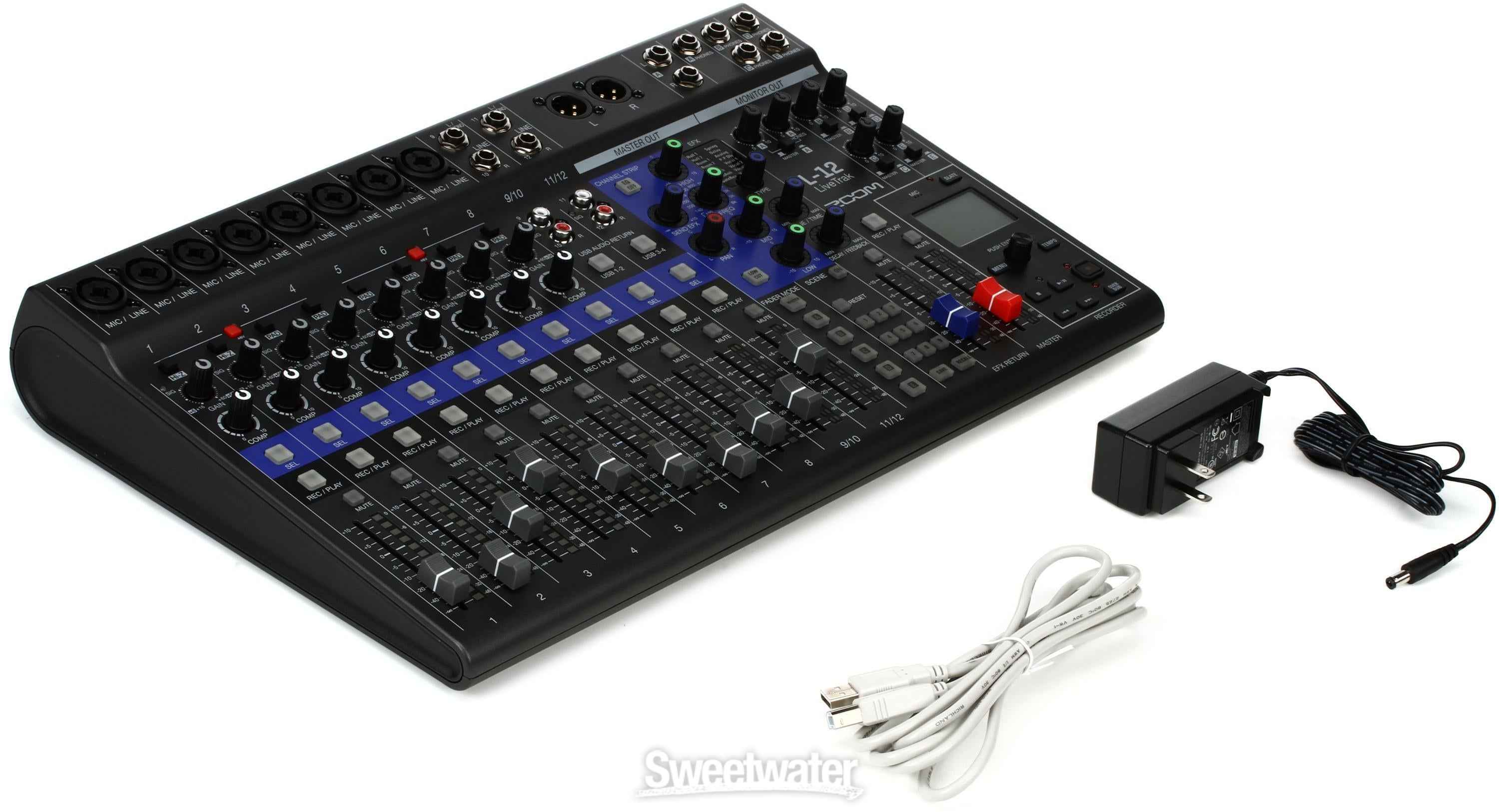 Zoom LiveTrak L-12 12-channel Digital Mixer / Recorder | Sweetwater