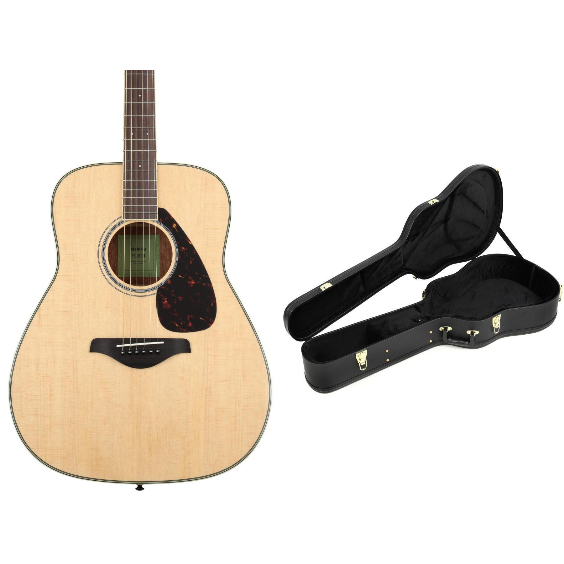 Yamaha FG820 Dreadnought Acoustic Guitar with Case - Natural