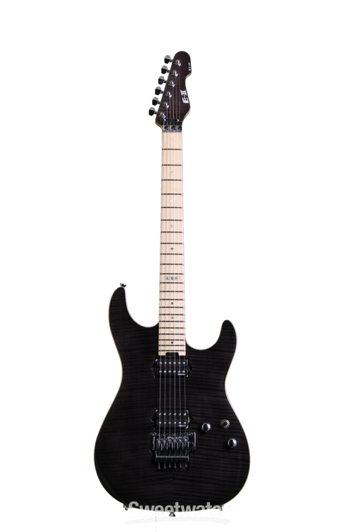 ESP E-II ST-2 - See Thru Black, Flamed Maple | Sweetwater