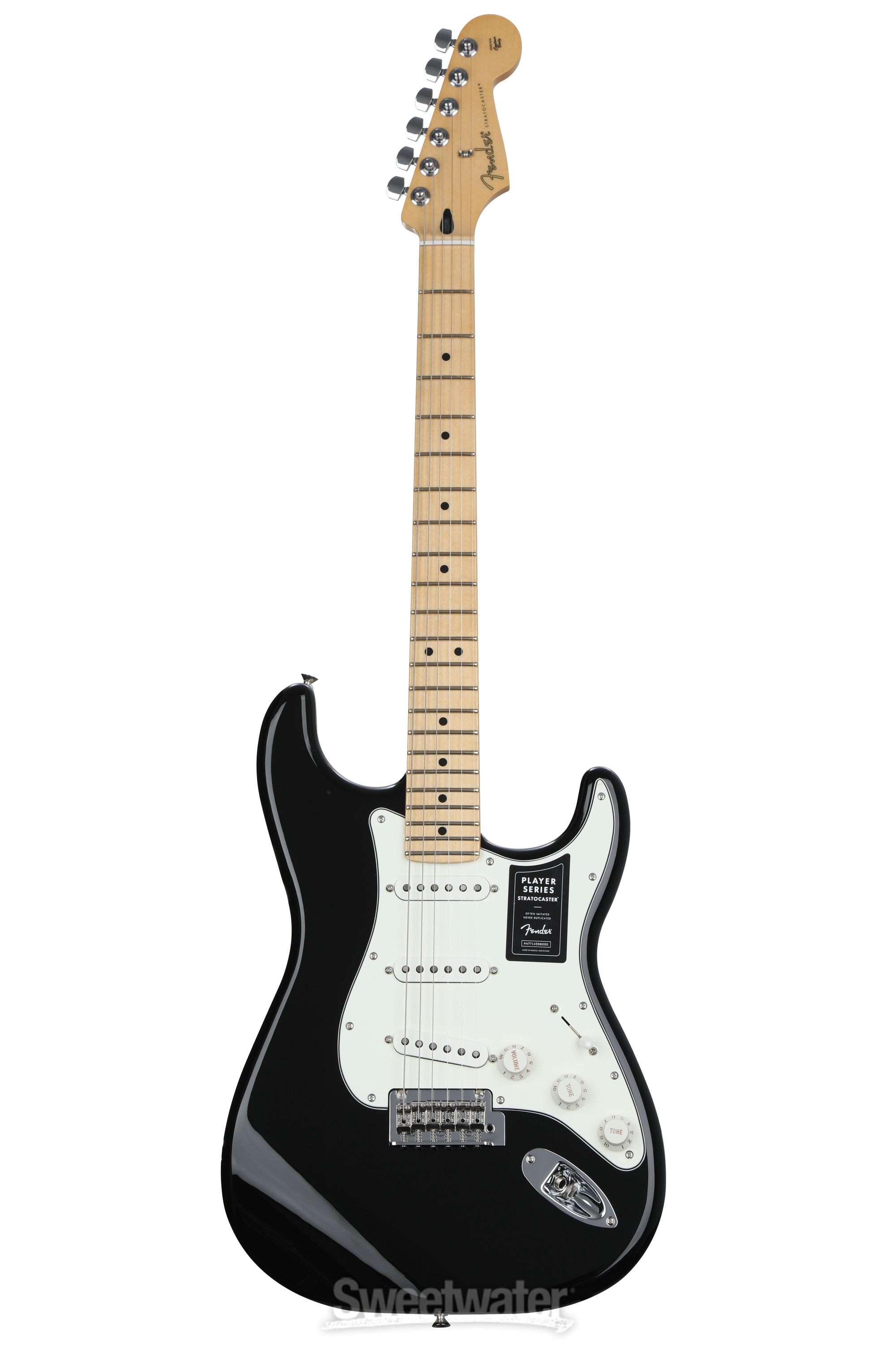 Fender Player Stratocaster - Black with Maple Fingerboard | Sweetwater