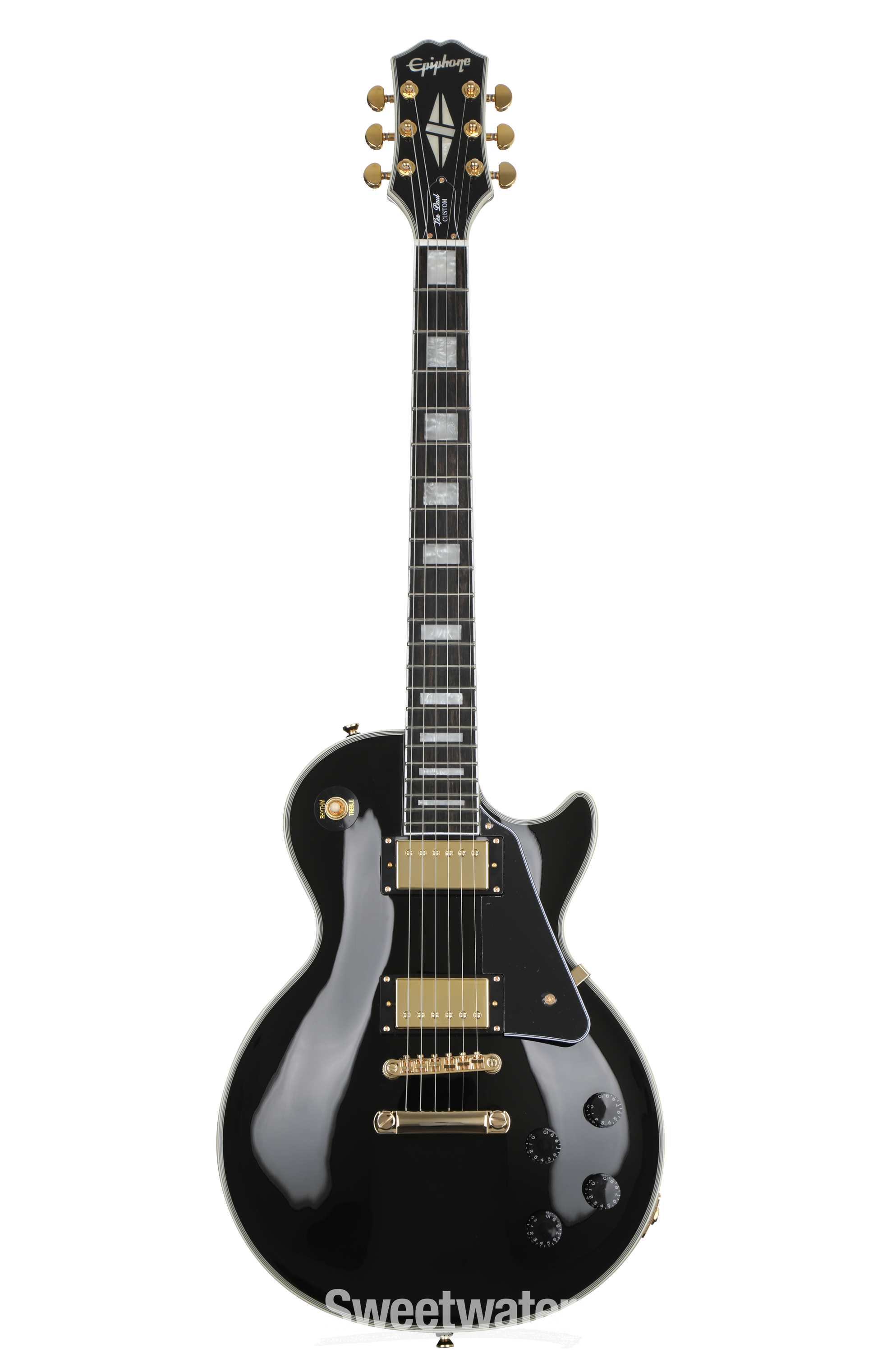 Epiphone Les Paul Custom Electric Guitar - Ebony | Sweetwater
