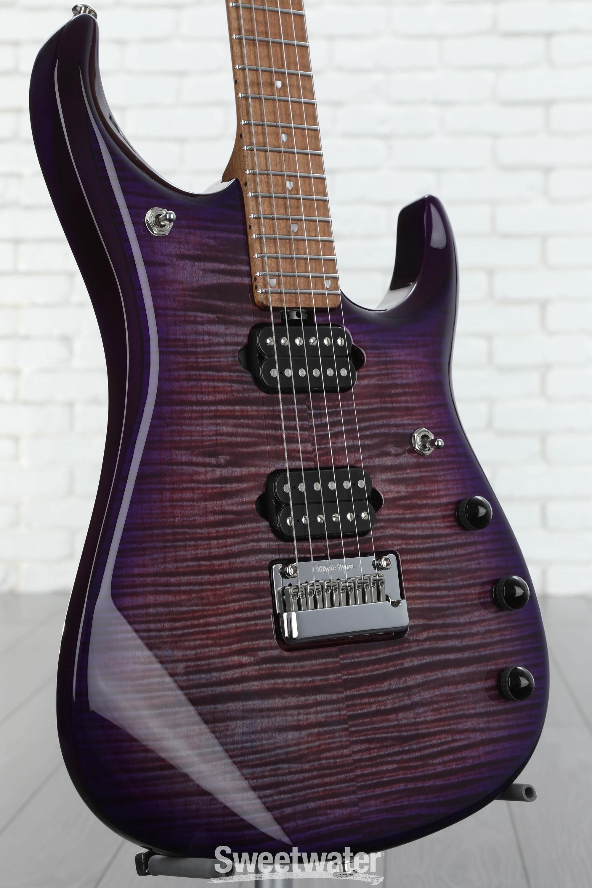 Ernie Ball Music Man JP15 Electric Guitar - Purple Nebula Flame