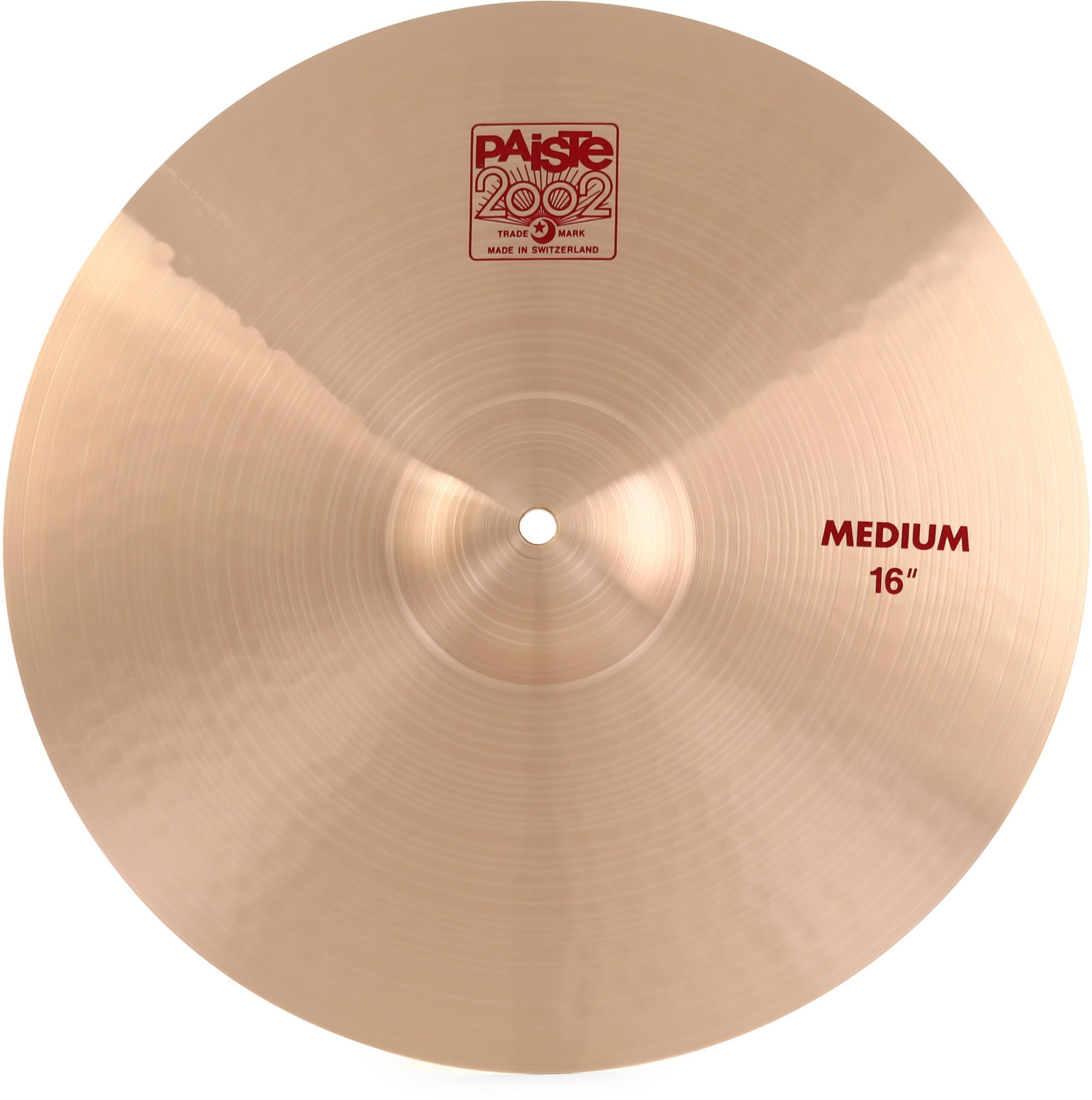 Paiste 16 inch 2002 Medium Crash Cymbal | Sweetwater