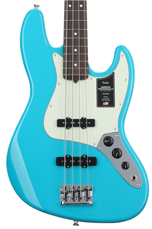 Fender American Professional II Jazz Bass - Miami Blue with