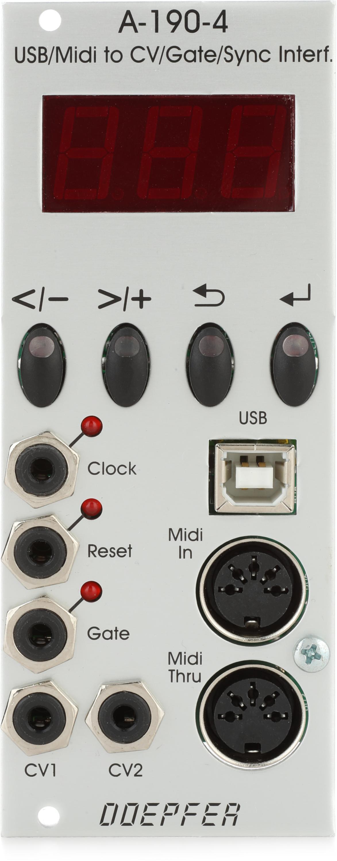 Doepfer A-190-4 Eurorack USB/MIDI to CV/Gate/Sync Interface Module